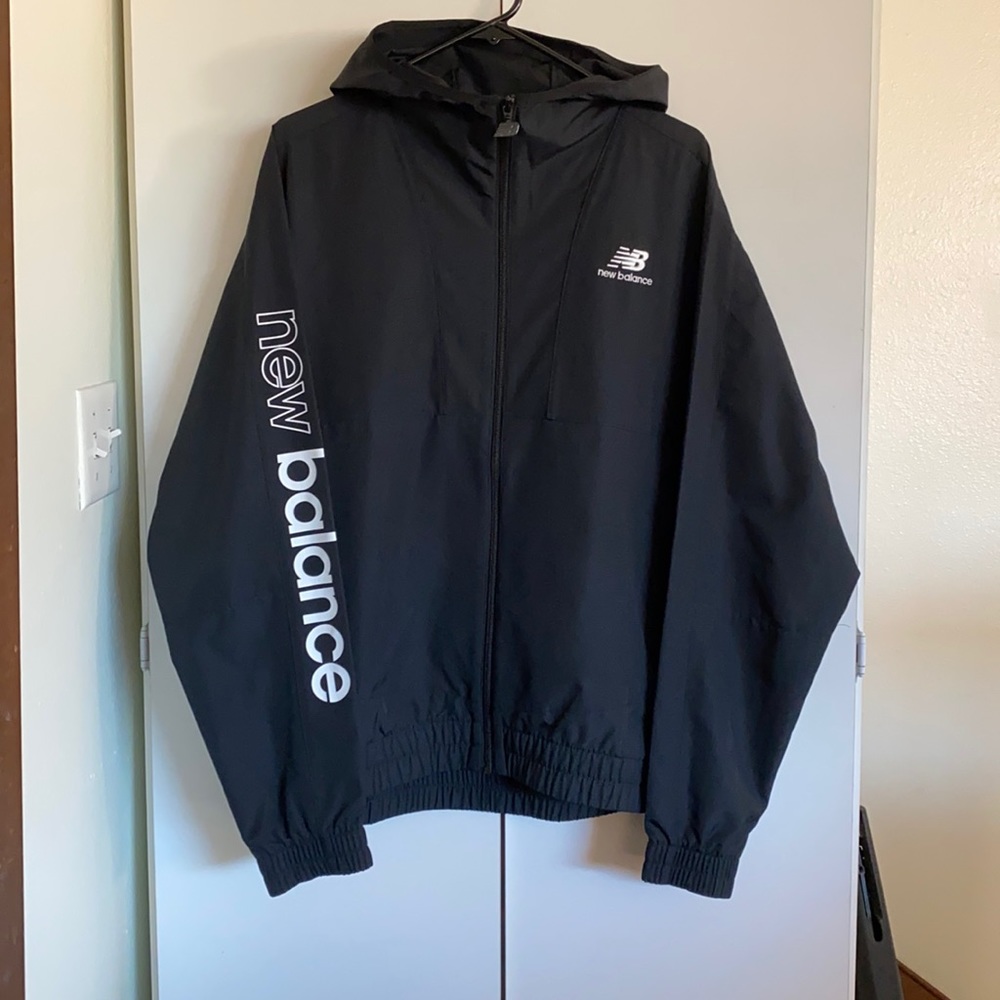 New Balance Black Windbreaker